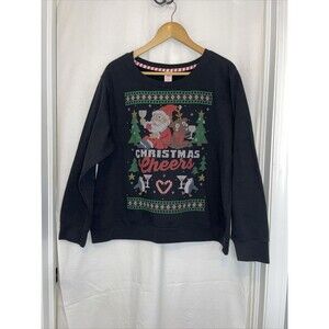 Holiday Time Christmas Santa Clause Sweatshirt Size XL 16-18